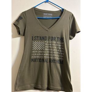 Bang bang apperal I stand for the national anthem tee size meduim